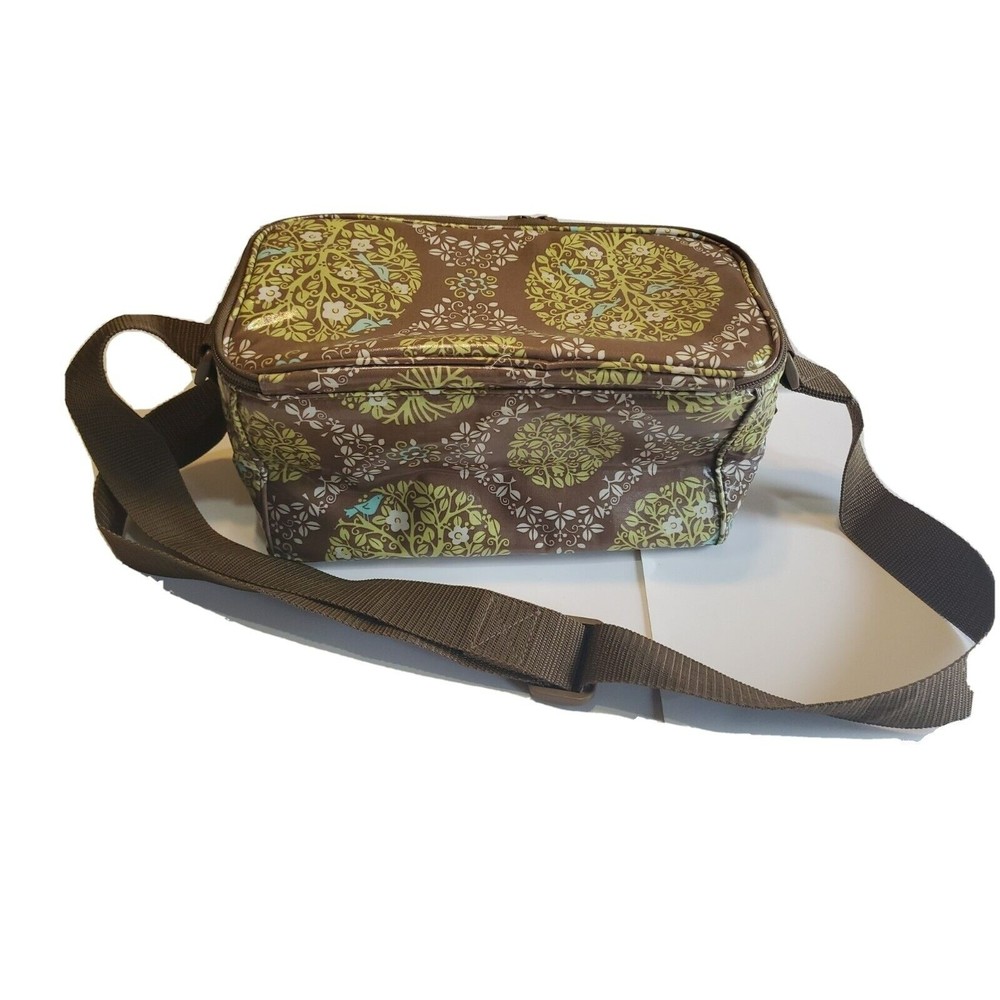 Brown and Green Patterned Crossbody Bag - Unbranded - Picture 3 of 12